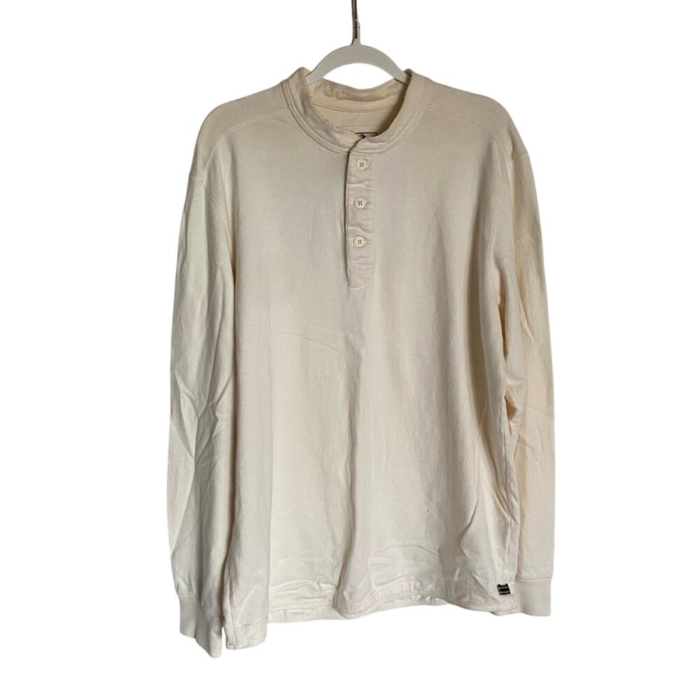 Eddie Bauer Sport Shop Vintage 100% Cotton Casual Utility Long Sleeve Henley